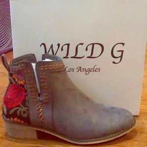 New in box grey booties
